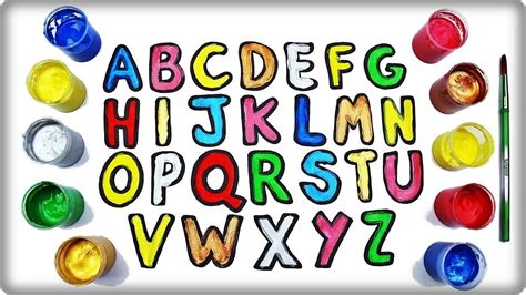 Kids Learn Alphabet Happy Abc Alphabet Coloring Pages For Kids Youtube