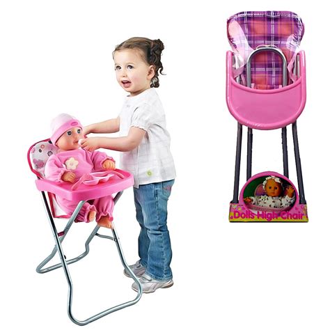 Check spelling or type a new query. GIRLS BABY DOLL ROLE PLAY PINK FEEDING HIGH CHAIR FOLDING ...