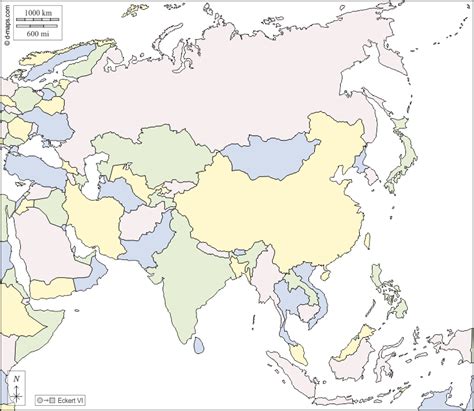 Asia Mapa Gratuito Mapa Mudo Gratuito Mapa En Blanco Gratuito