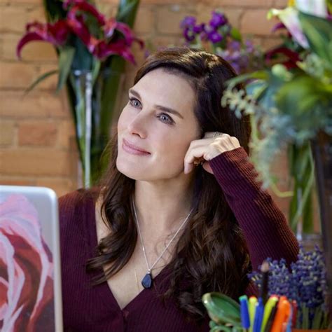 Brooke Shields as Abby Knight on Flower Shop Mysteries: Snipped in the Bud