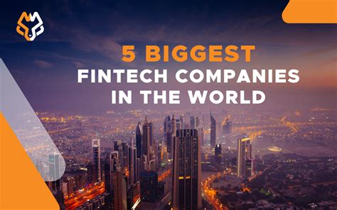 5 Biggest Fintech Companies In The World Wolf And Wolf Technologies