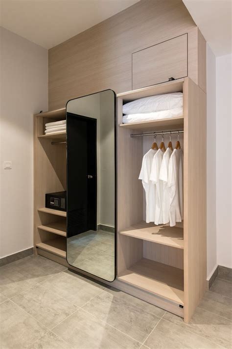 The Canvas Suite Wardrobe With Full Height Mirror Hotel Room Design