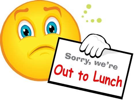Out To Lunch Printable Sign