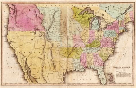 Us Map Circa 1820 Encyclopedia Of Arkansas