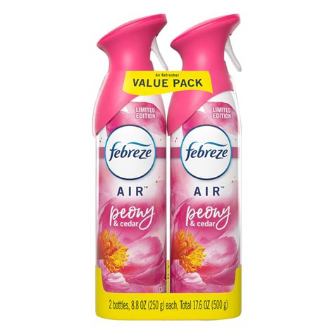 Save On Febreze Odor Eliminating Air Freshener Peony And Cedar Value Pack