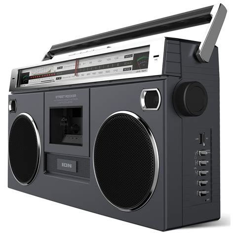 Ion Isp112bk Street Rocker Retro Boombox With Bluetooth