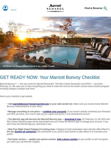 Marriott International Your Marriott Bonvoy Checklist Is Here Milled