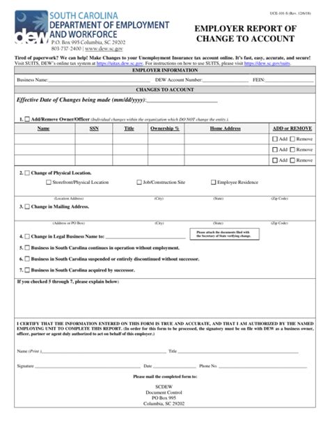 Form Uce 101 S Fill Out Sign Online And Download Fillable Pdf South