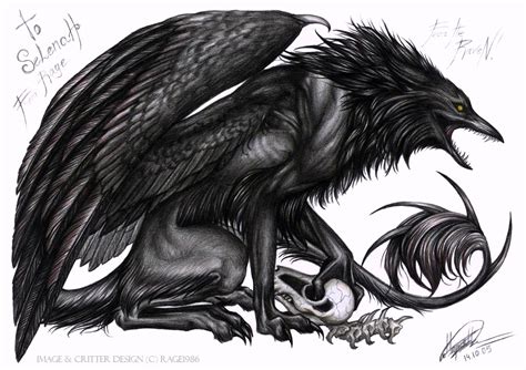 Fear The Raven By Rage1986 On Deviantart Creature Concept Art Art