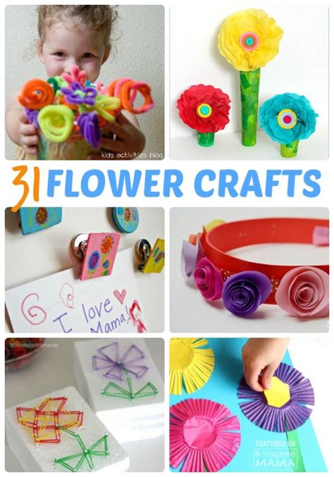 30 Fun And Creative Flower Crafts For Kids