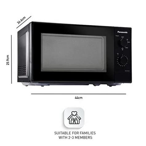 120 Watt Black Panasonic 20l Solo Microwave Oven Nn Sm25jbfdg At Rs