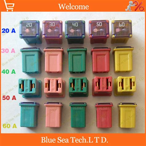 Your fuse panel may include several different types of fuses. 5-models-5pcs-20A-to-60A-Original-rectangle-small-type ...