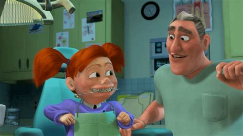 In The Movie Finding Nemo The Dentist Has Gray Hair Implying That He