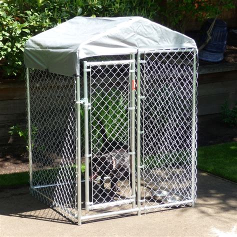 Lucky Dog Hi Rise Chain Link Box Kennel 6h X 4w X 4l