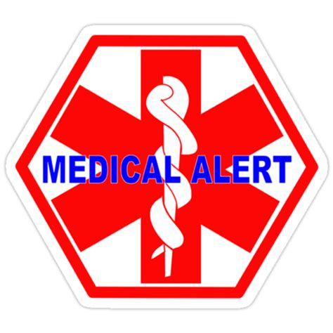 Medical Alert Id Tag Stickers By Sofiayoushi Redbubble