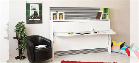 Pallet hidden desk / bureau caché en palettes recyclées • 1001 pallets. Desk Bed Wall Bed System | 0% Finance | Hideaway Beds