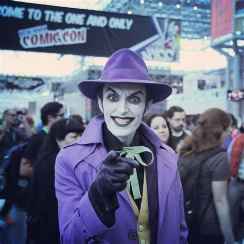 “we managed to run into harley s joker at nycc on friday he gave us the why aren t you smiling