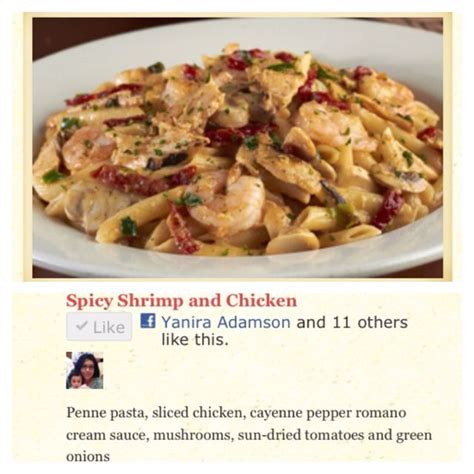 Spicy Shrimp And Chicken From Johnny Carinos Gonna Try To Make This
