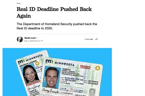 Real Id Deadline Pushed Back Again