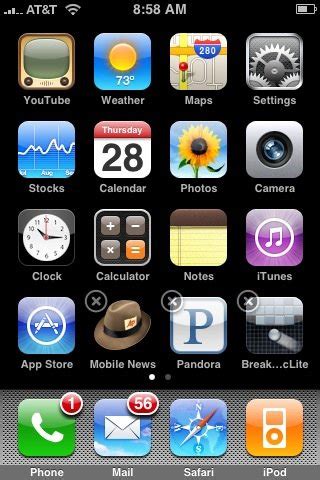 Tap as many apps as you want to move together. iPhone screenshot - How to create an iPhone screenshot ...