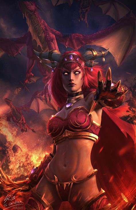 Alexstrasza The Life Binder World Of Warcraft Raikoart On Deviantart Art Warcraft World Of