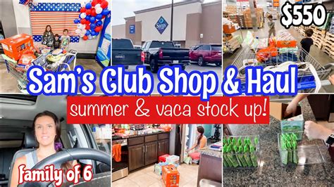 Huge Sams Club Haul For Summer Break Whats New At Sams Club Shop