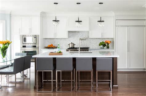 Kitchen bar stools are some of the most versatile stools on the market; Gray Counter Stools - Transitional - Kitchen - Jodie Rosen ...