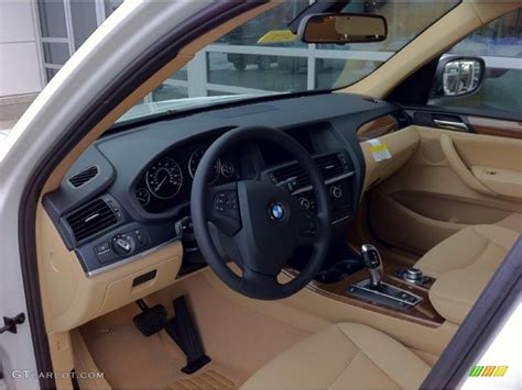 Leather front and rear seat upholstery. Sand Beige Nevada Leather Interior 2011 BMW X3 xDrive 28i Photo #41874578 | GTCarLot.com