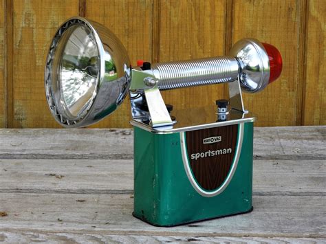 Vintage Sportsman Lantern Chrome 301 Ray O Vac Flashlight 303 Red