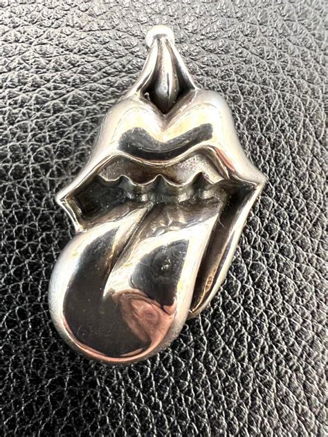 Chrome Hearts Chrome Hearts X The Rolling Stones Lip Tongue Necklace