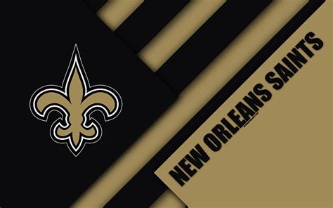 New Orleans Saints Logo Nfc South Nfl Black Brown Abstraction