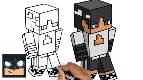 How To Draw Sapnap Dream Smp Minecraft Skin Tutorial Youtube