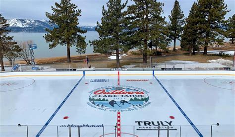The Views From The Nhls Lake Tahoe Rink Are Incredible