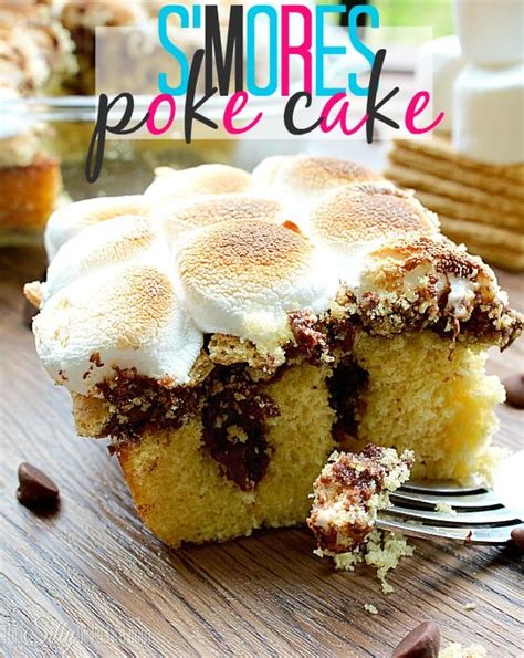 Smores Poke Cake Recipe Poke Cake Recipes Smores Cake Desserts