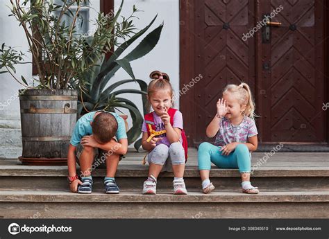 Children Making Silly Faces Stock Photo By ©przemekklos 308340510