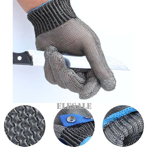 New 1 Pcs Cut Resistant Stainless Steel Gloves Working Safety Gloves