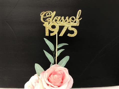 Class Of 1975 Class Reunion Centerpiece 45 Years Class Etsy Reunion