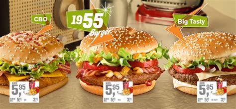 Geröstete zwiebeln, die legendäre 1955® sauce, saftiges beef und. Burger 1955, CBO in Big Tasty do 15.5.2013 na voljo v ...