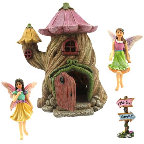 Fairy Garden Fairy House Accessories Kit With Miniature Garden