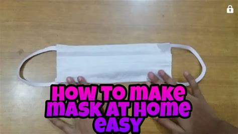 How To Make Mask At Home Easy Trick Youtube