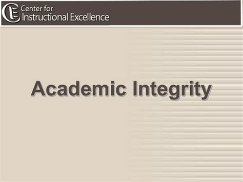 Academic Integrity 1