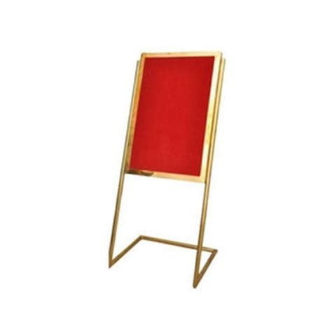 Velvet Cloth Surface Gee Kay Hotel Welcome Display Board Frame