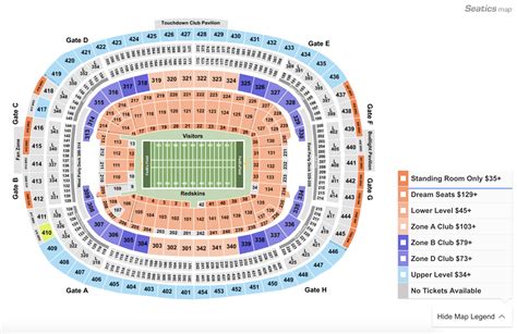 Metlife Stadium Seating Chart Section Row And Seat Number Info