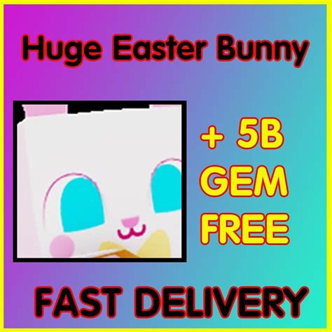 Huge Easter Bunny Pet Simulator X Cheapest Ebay