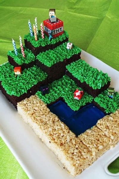 how to make birthday minecraft cake recipe
