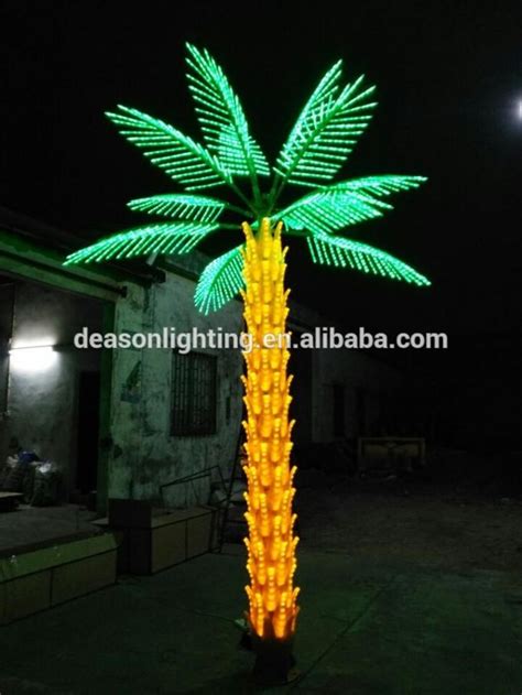 Led rope light palm trees. outdoor lighted palm trees