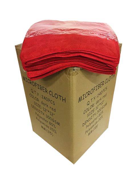 240 Ct Box 12x12 Professional Microfiber Cloth 300gsm Free Shipping
