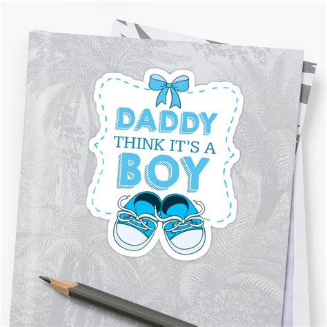 Daddy Thinks Its A Boy Gender Reveal Shirts Pregnant Shirts New