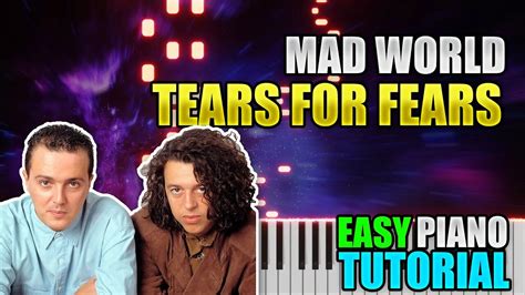 Mad World Tears For Fears Easy Piano Tutorial