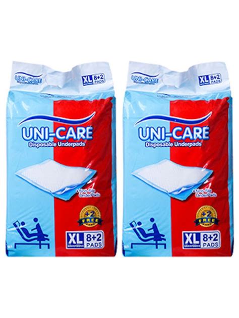 Uni Care Disposable Underpads Extra Large 2 Pack 10s Edamama